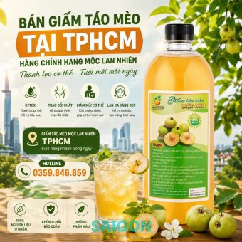 bán giấm táo mèo ở tphcm