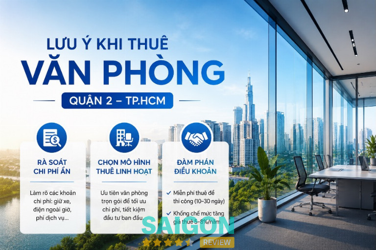 Bí quyết chọn Văn phòng cho thuê tại Quận 2 