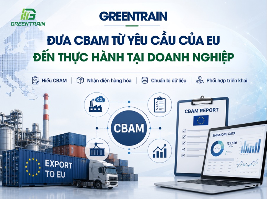 GREENTRAIN – Đưa CBAM Từ Yêu Cầu Của EU Đến Năng Lực Thực Hành Tại Doanh Nghiệp Việt Nam