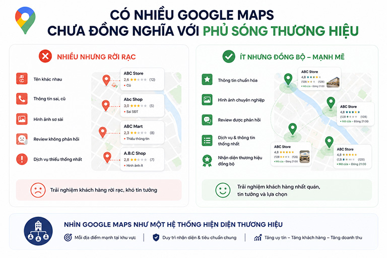 X3Sales bật mí cách phủ sóng Google Maps cho doanh nghiệp chuỗi