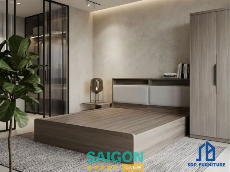 Giường Ngủ Kê 2 Vách