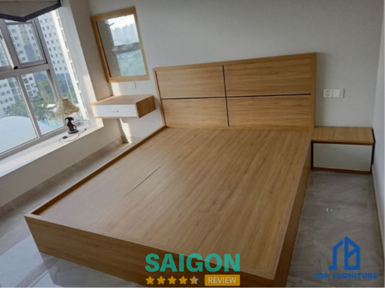 Giường Ngủ Kê 2 Vách