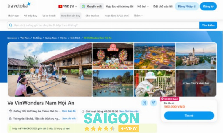 dat ve vui choi gia dinh tren traveloka