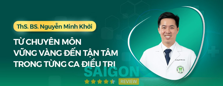 Thạc sĩ, Bác sĩ Nguyễn Minh Khởi có chuyên môn về cấy ghép Implant và chỉnh nha