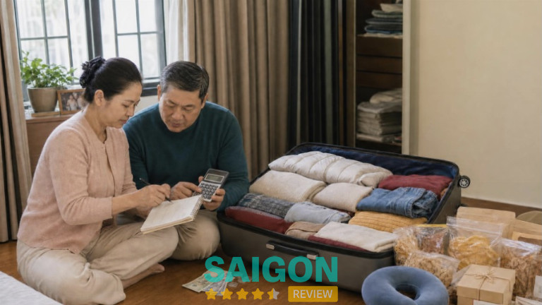 Dự trù đủ các nhóm chi phí giúp chuyến thăm con diễn ra trọn vẹn và đúng kế hoạch.