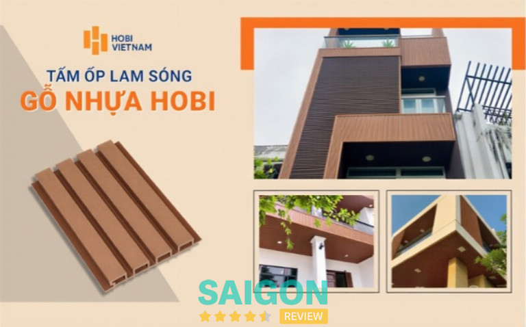Gỗ nhựa ngoài trời Hobi gồm sàn gỗ nhựa, thanh lam và hàng rào cho sân thượng, mặt tiền