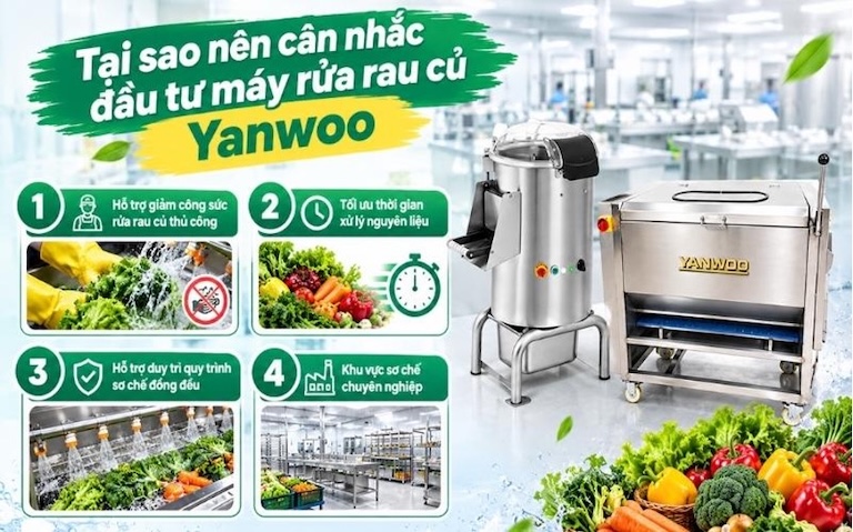 Máy rửa rau củ yanwoo