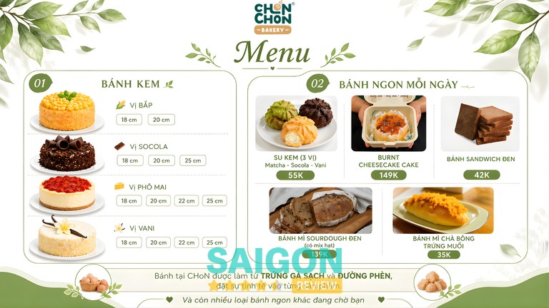 Tiệm Bánh Chon Chon – Nguyễn Thái Học - tiệm bánh ở Vũng Tàu